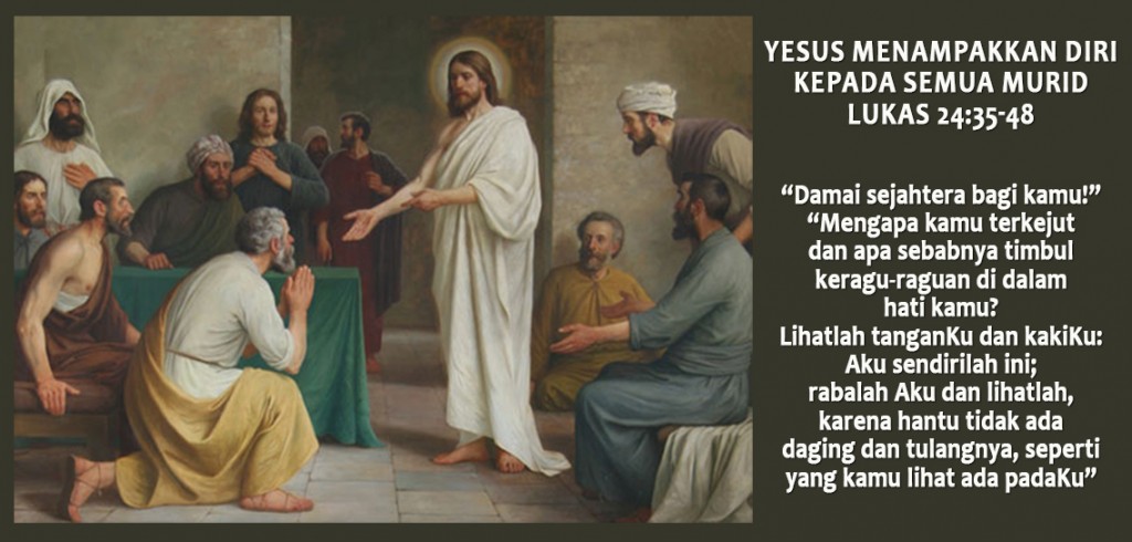 Yesus Menampakkan Diri Kepada Semua Murid Sscc Indonesia Inspirasi